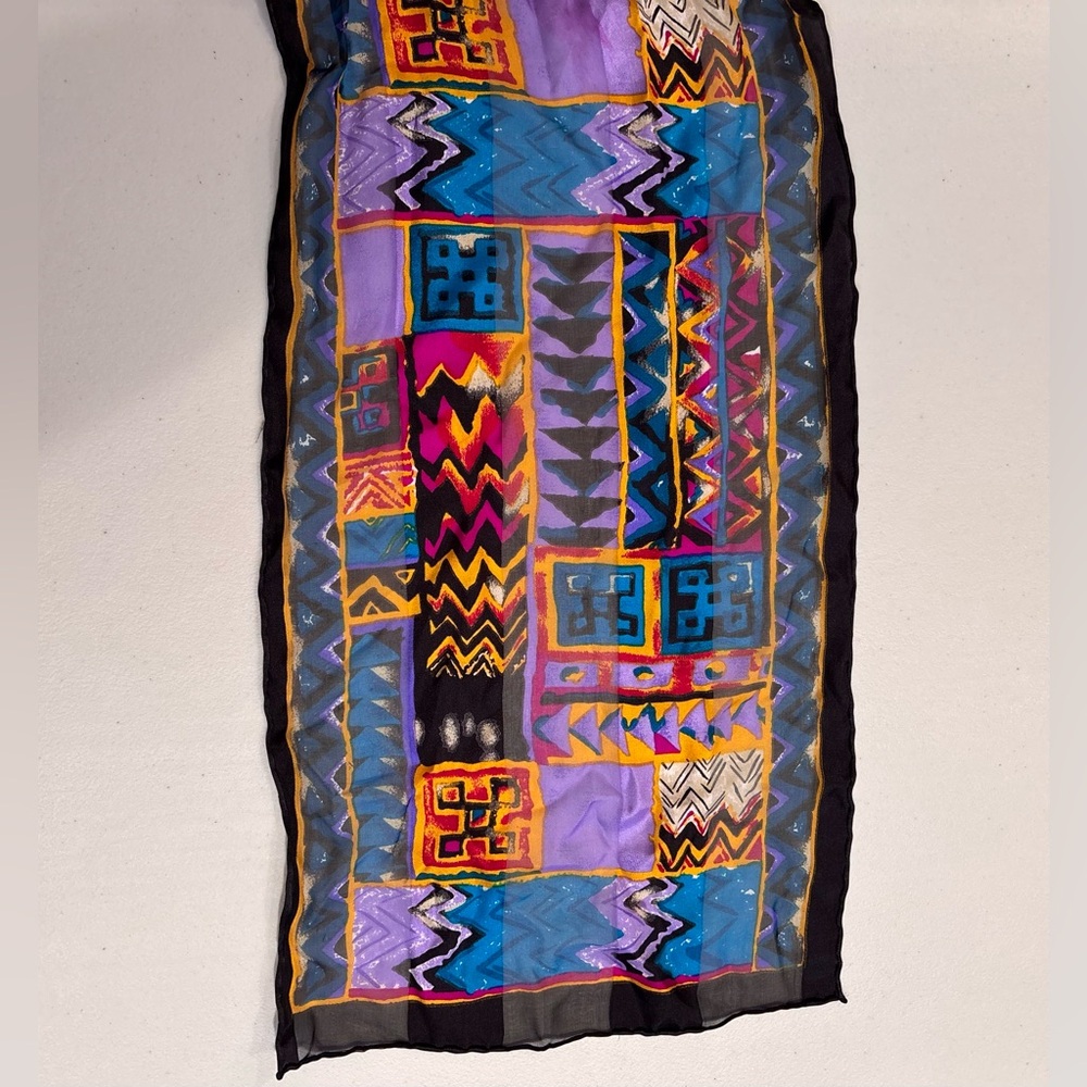 Women’s rectangular 100% silk scarf - image 4